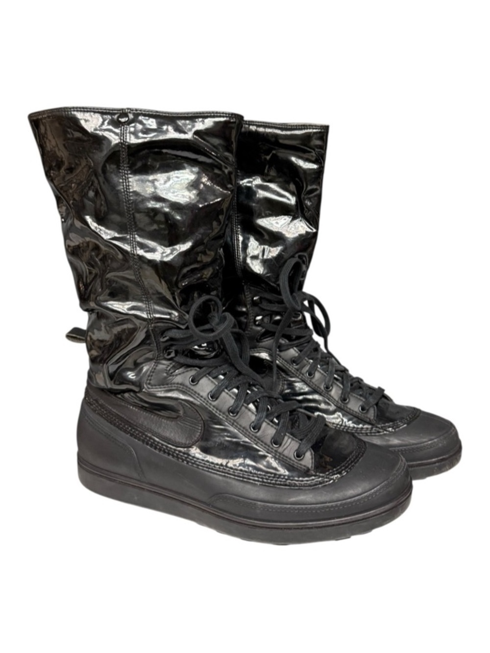 Vintage Nike Black Storm Warrior High Boots Size 8 Waterproof High Rise Sneakers